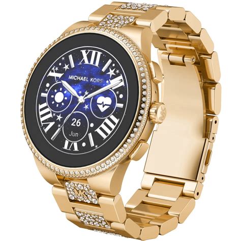 michael kors horloge dames met steentjes|michael kors horloge smartwatch.